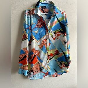 Vibrant Graphic Men's Shirt